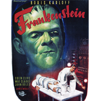 Frankenstein mintájú póló