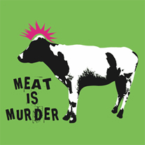 Meat is Murder mintájú póló